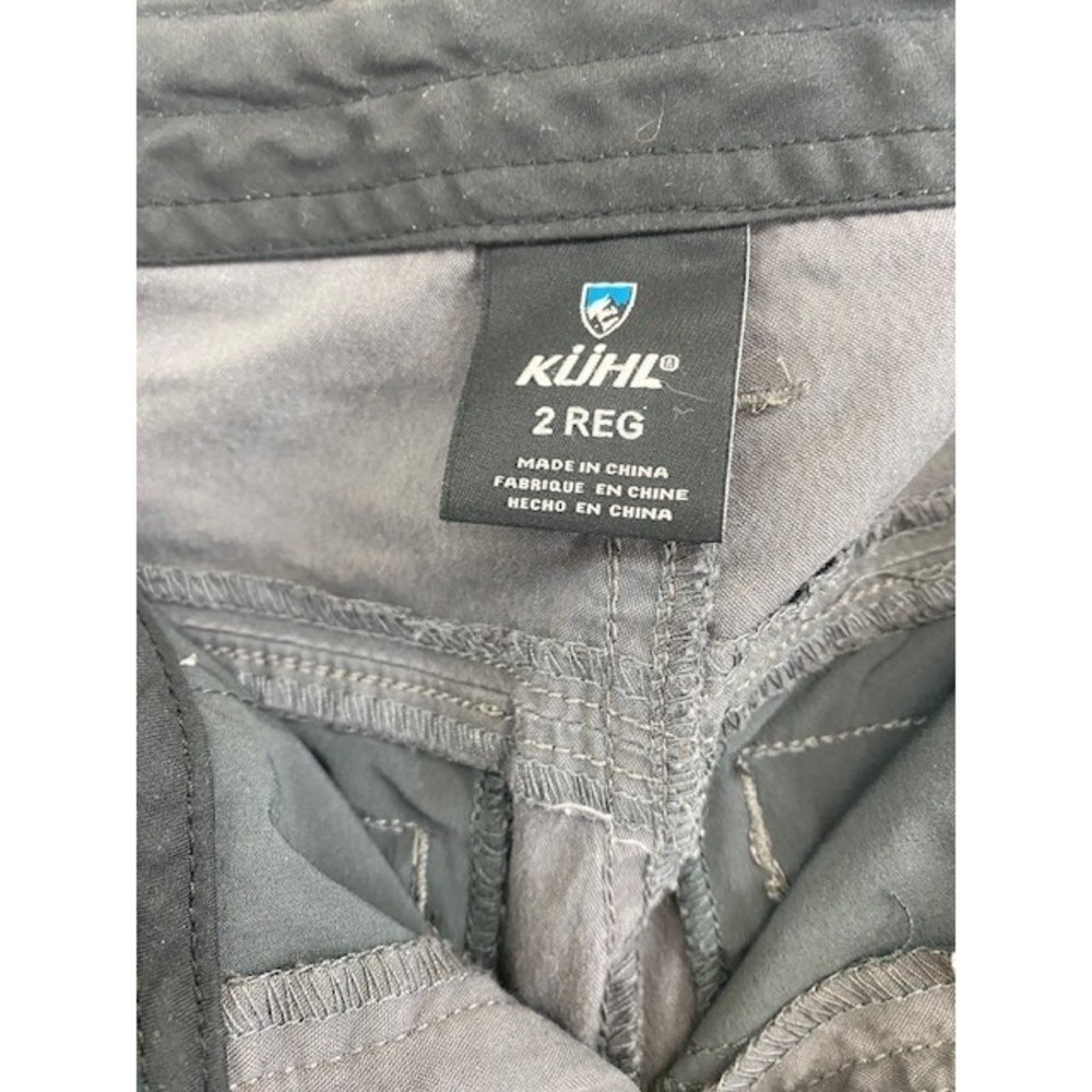 Kuhl Women's Size 2 SPIRE Hiking Pants Regular Gray Outdoor Cargo Zip Pockets - Picture 3 of 11